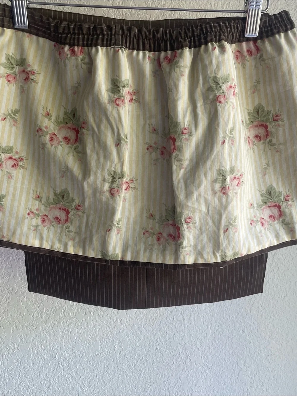 Sleeveless Brown Pinstripe Strapless Tube Top
